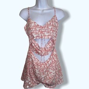 Privacy Please Sailboat Print Romper